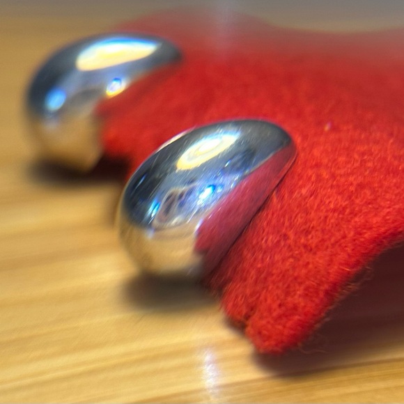 Vintage BARRA Sterling Silver 925 Teardrop Earrings with 14K posts - Picture 1 of 7